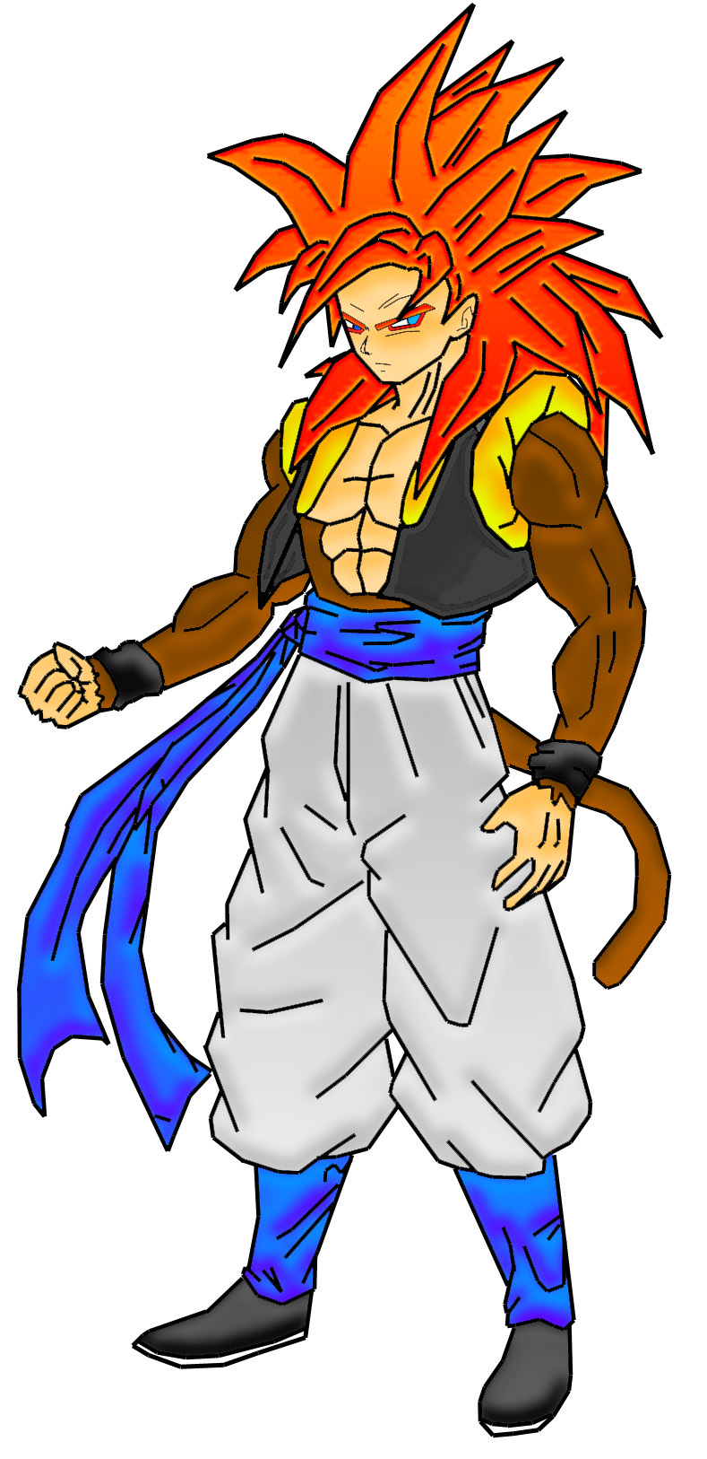 Gogeta SSJ4 by 3D-DBAF on DeviantArt