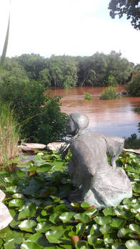 Flood 2015 Wichita River Weecheta Sculpture 0523