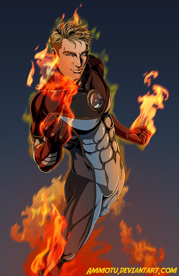 the Human Torch by Ammotu on DeviantArt