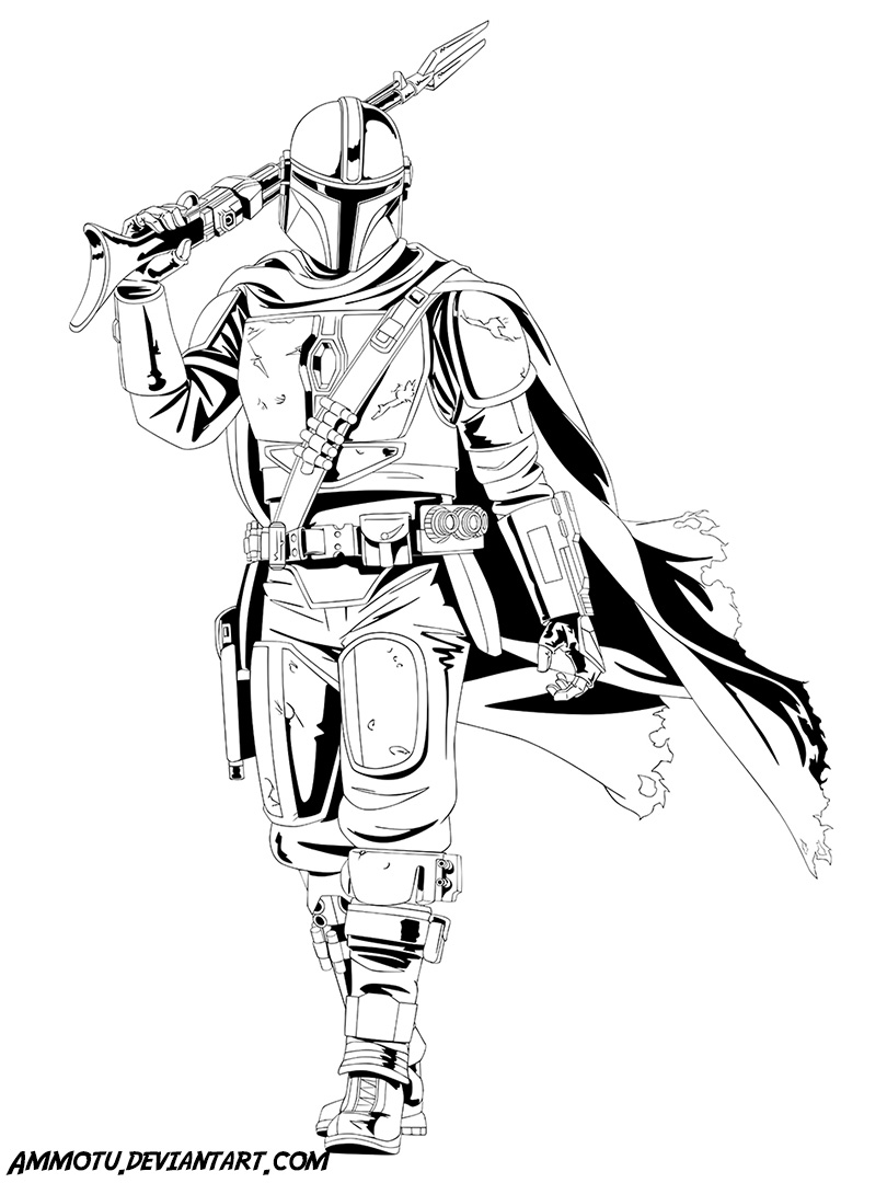 Mandalorian lineart