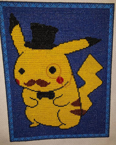 Gentleman Pikachu with Border by Rei-Sengoku on DeviantArt