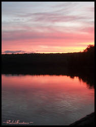 Sunset on the water