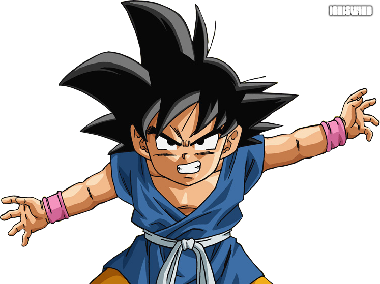 Kid Goku Vector Render/Extraction PNG by TattyDesigns on