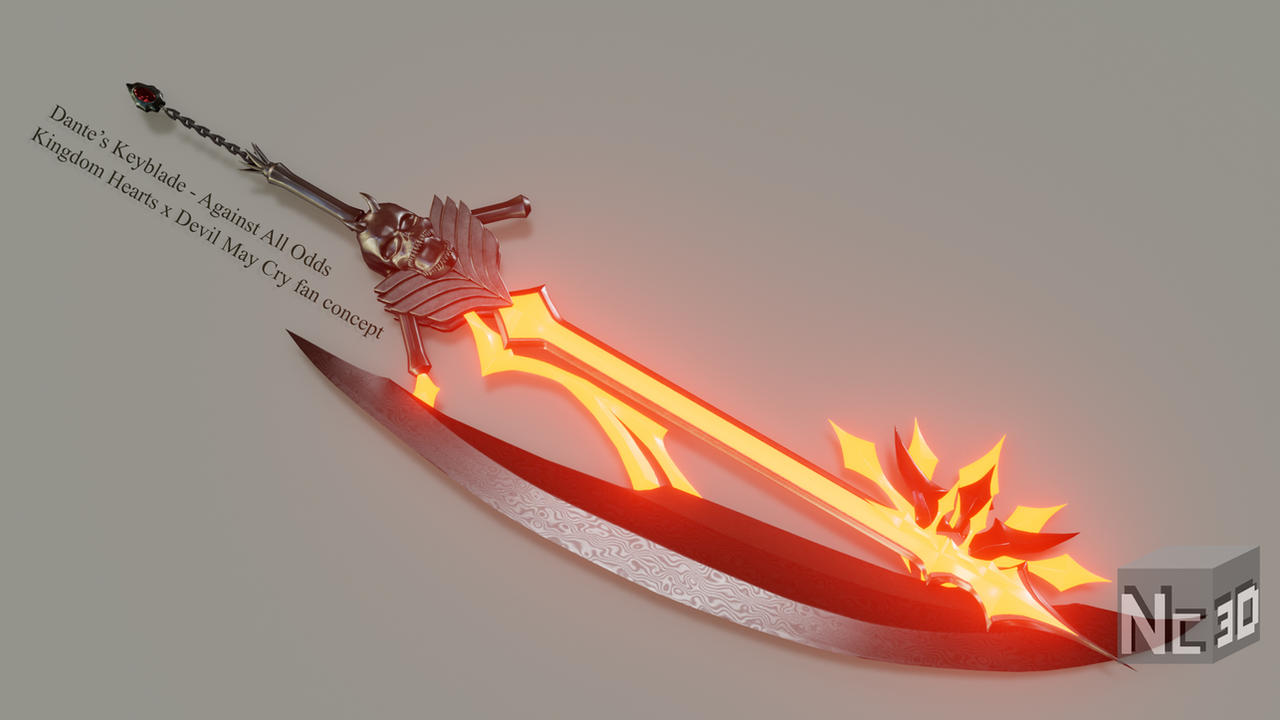 KH x DMC fan concept keyblade: Against All Odds by XtremeRicer on ...