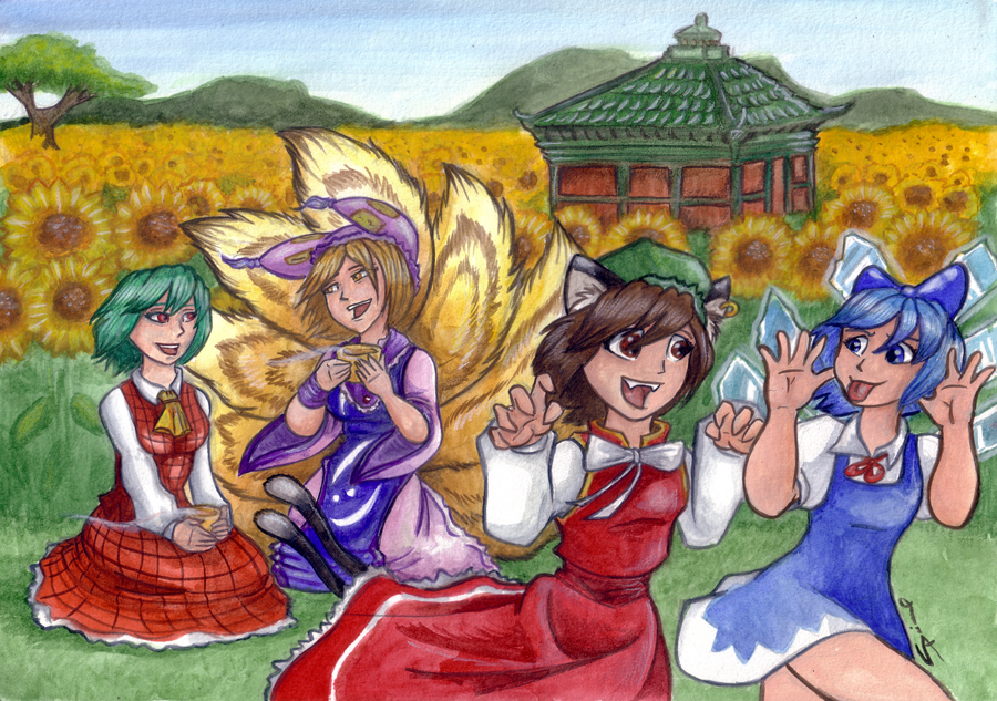 Touhou Project Commission by shiverz