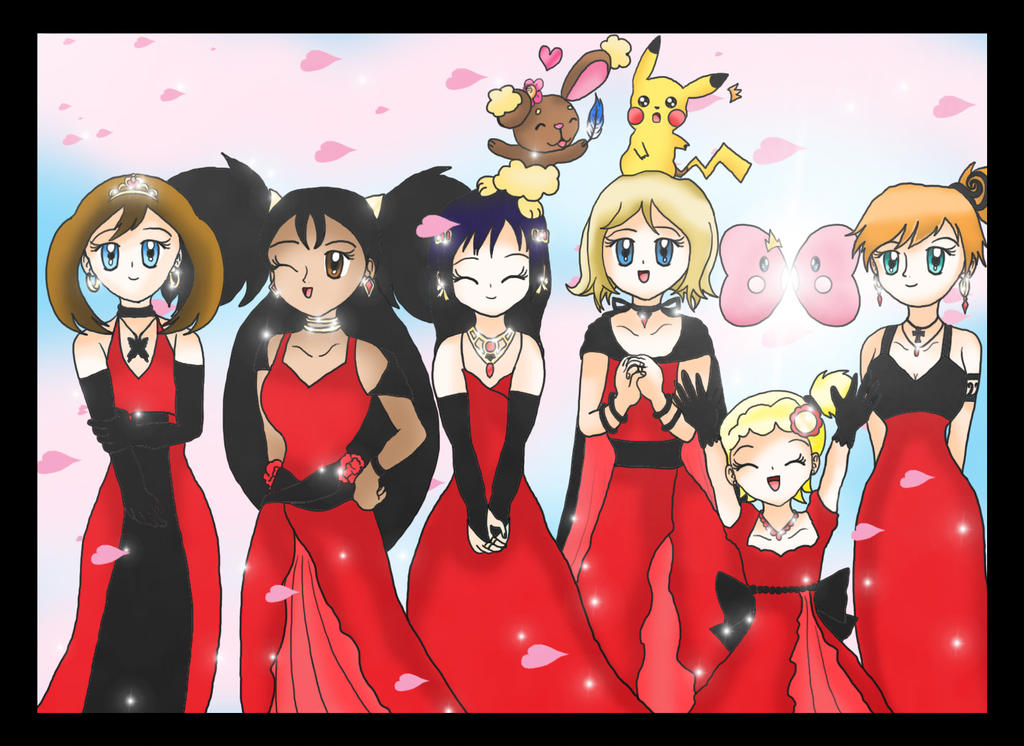 Pokemon Girls Valentine's Day + Chinese New Year