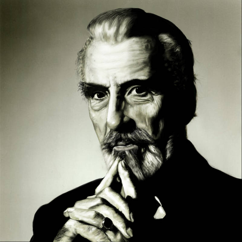 Christopher Lee by Apfeistrudel