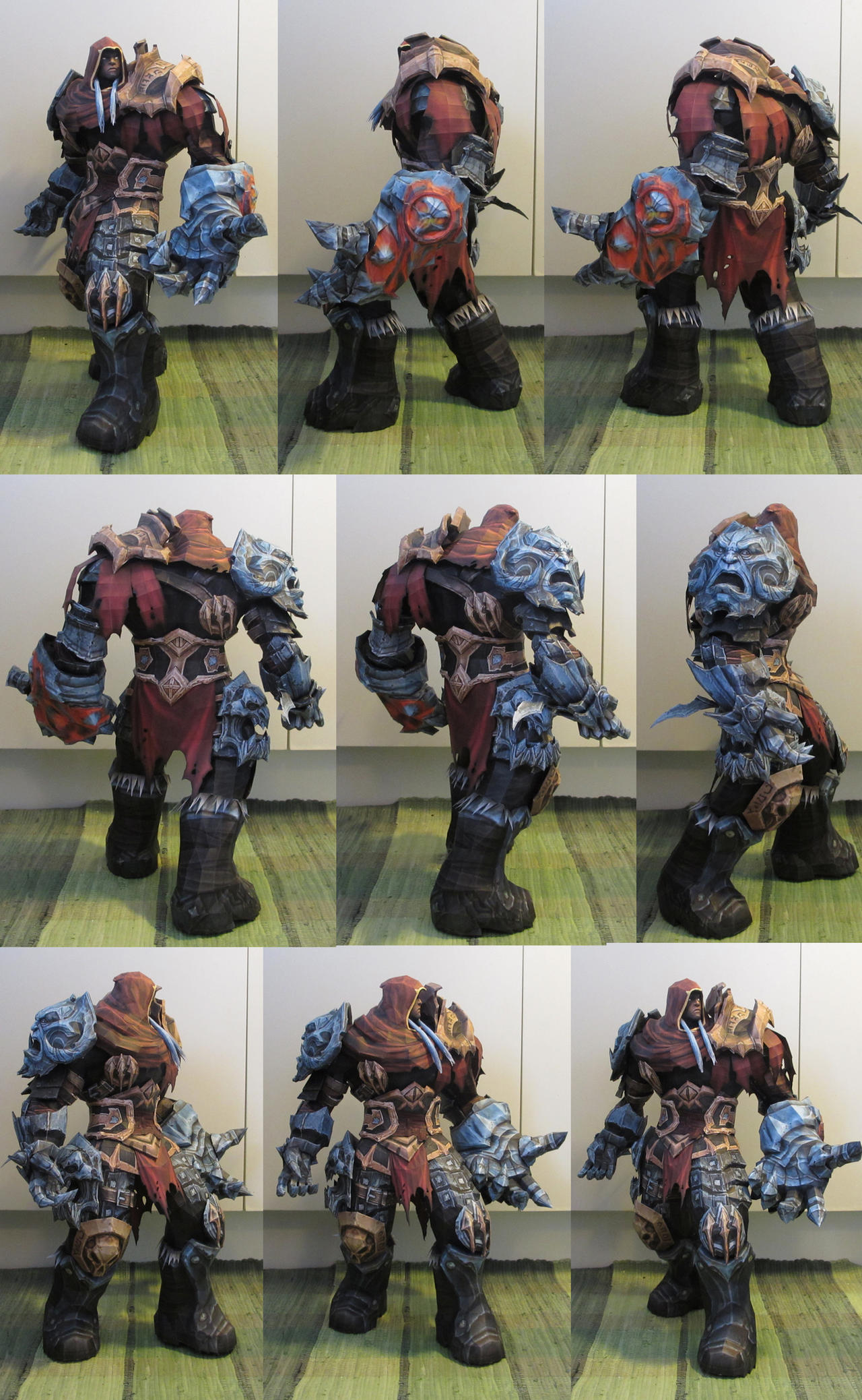 War from Darksiders papercraft collage