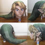 assembly: life size Link papercraft: head