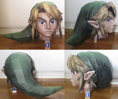 assembly: life size Link papercraft: head