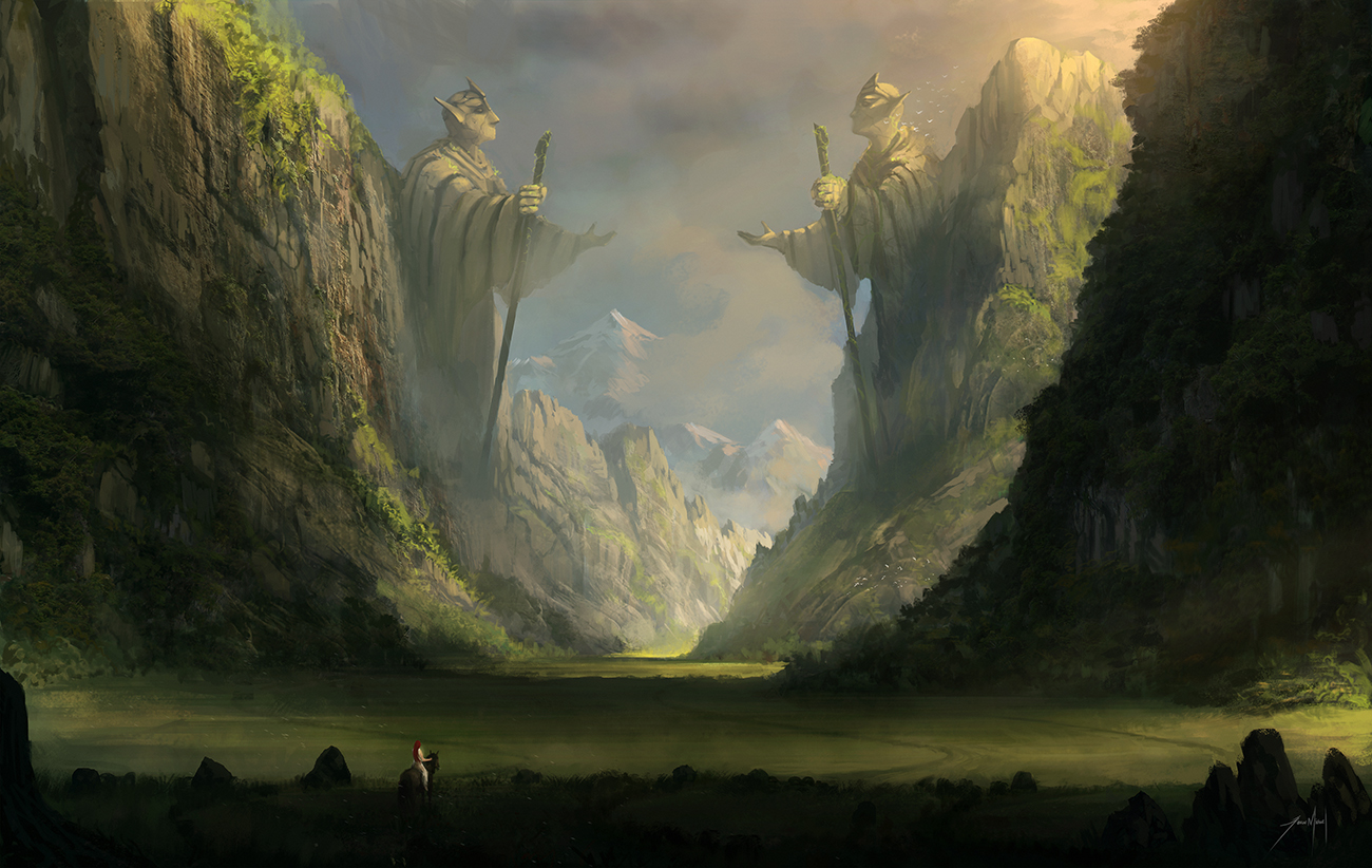 Through the ancient valley