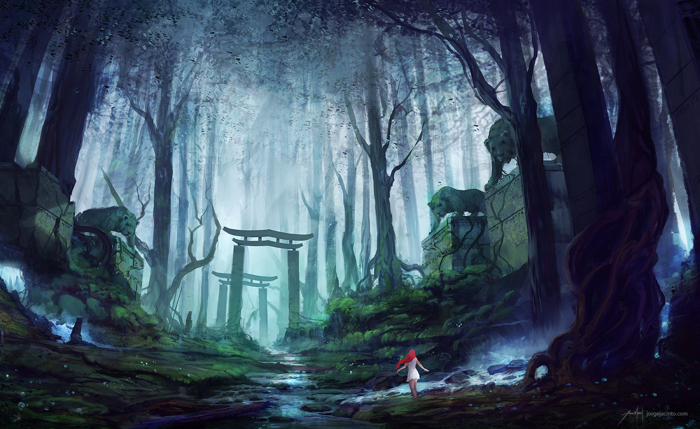 Streamside Daydream by JJcanvas