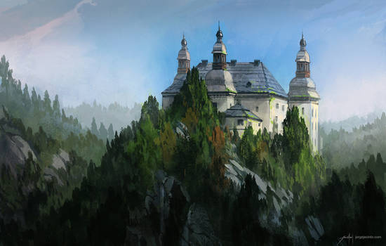 Castle - landscape sketch