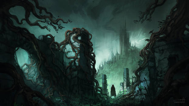 Dark Fantasy Ruins II ( w/ process time-lapse)