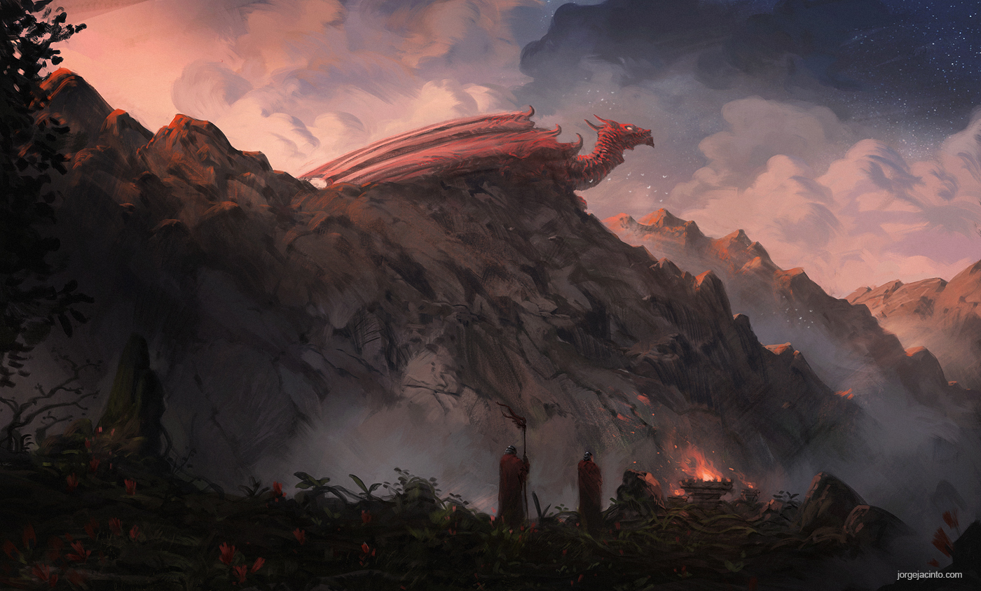 Dragon Peak by JJcanvas
