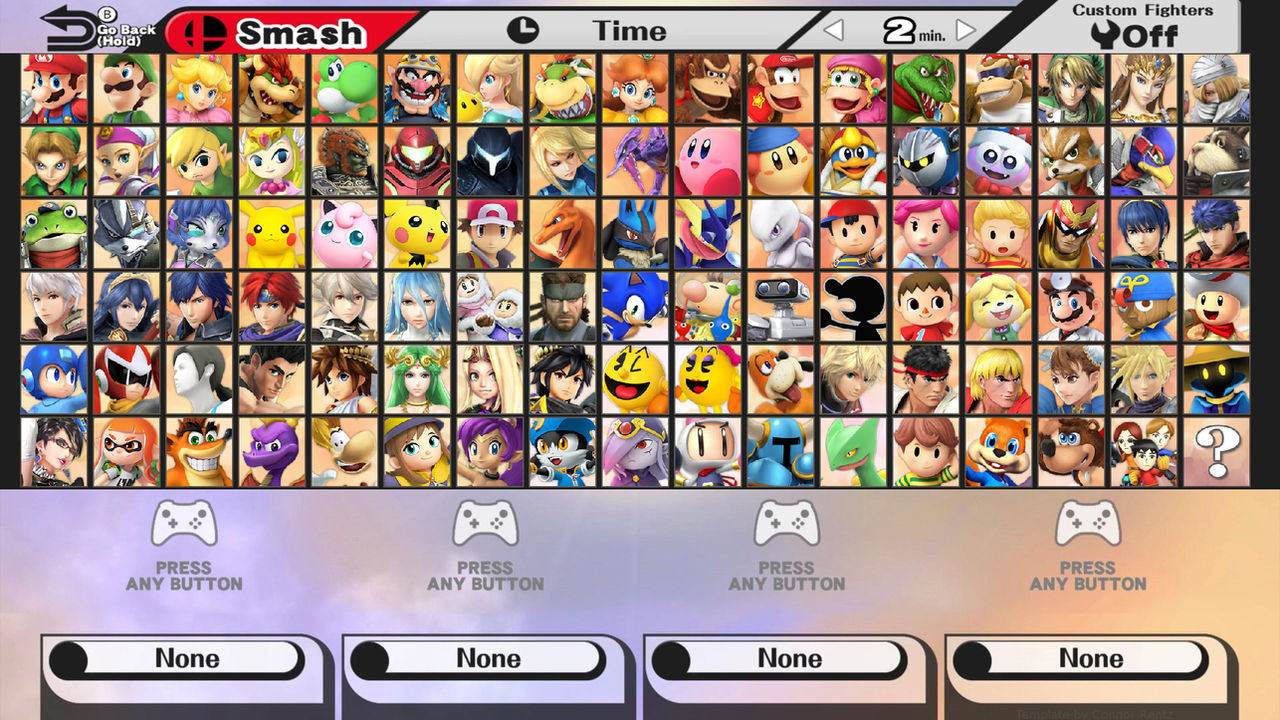 Smash Roster Display Smash Wii U Roster My Version by NorbertoMakesDrawing on DeviantArt