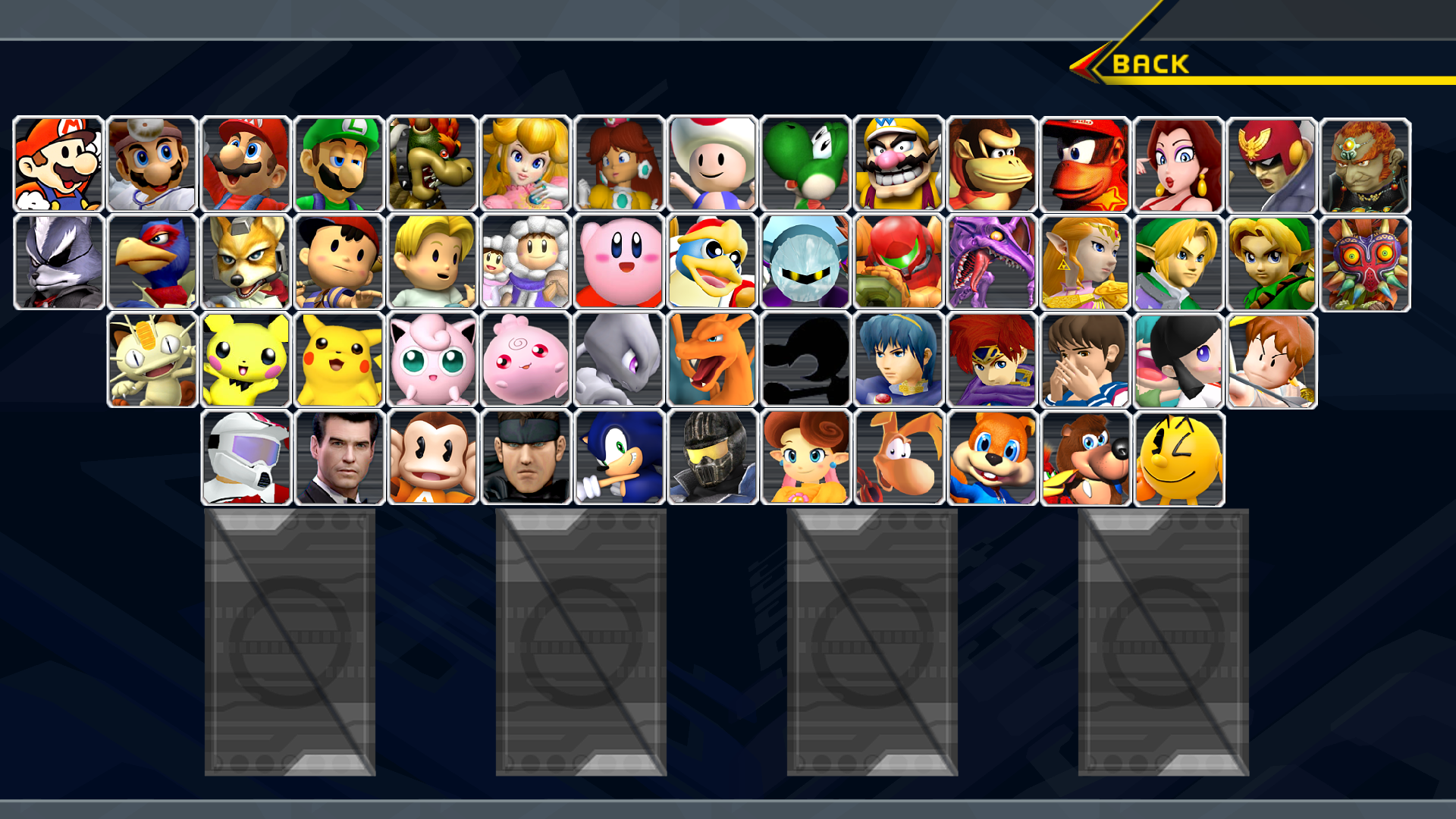 Smash Roster Display Smash Melee Deluxe Roster Idea by NorbertoMakesDrawing on DeviantArt