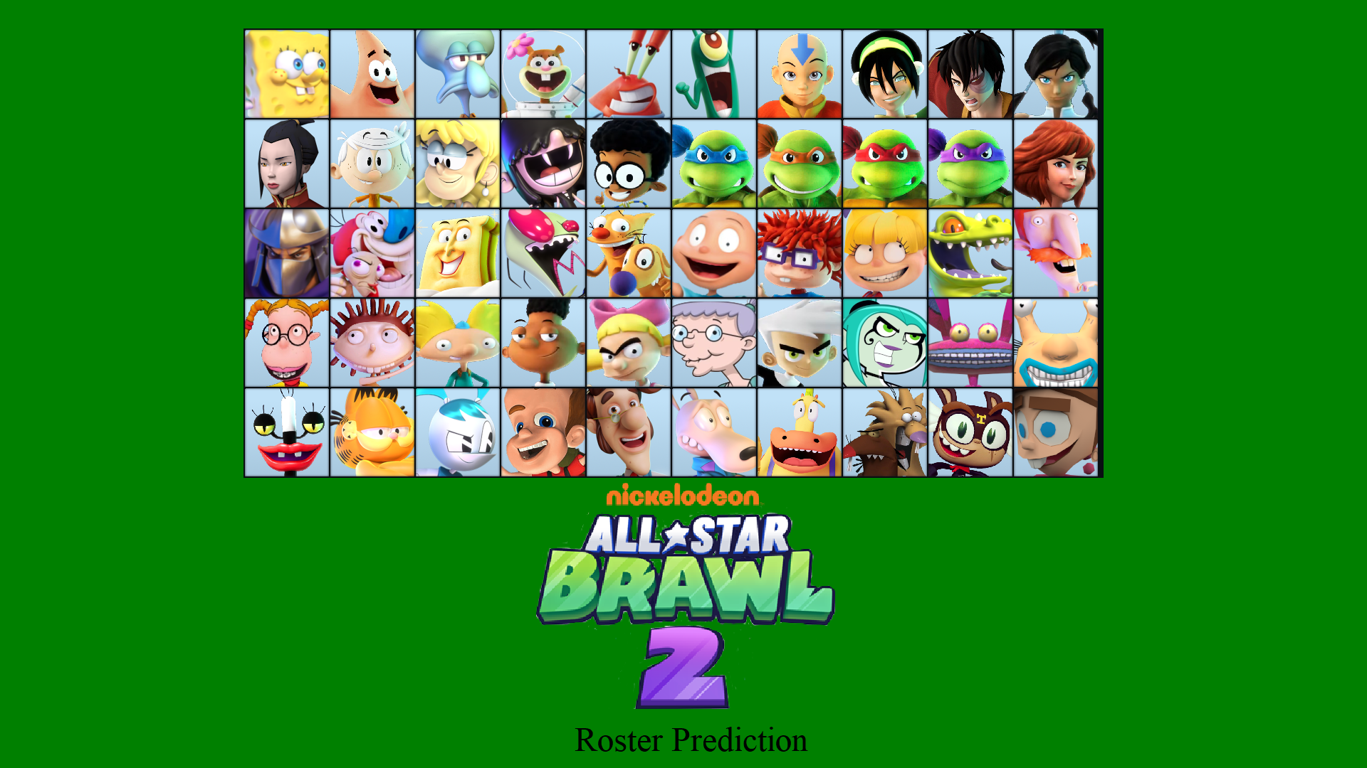 Nickelodeon AllStar Brawl 2 Roster Prediction by NorbertoMakesDrawing