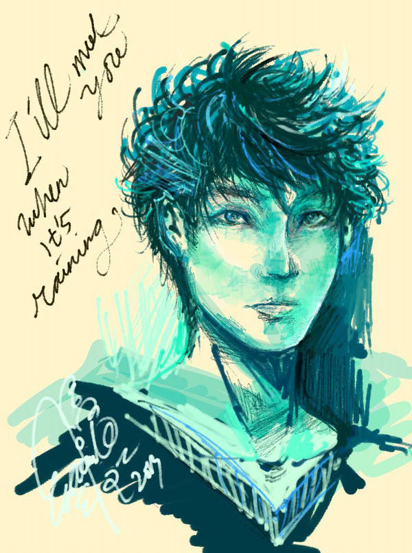 When It's Raining Blue by krakuyaaa-kon