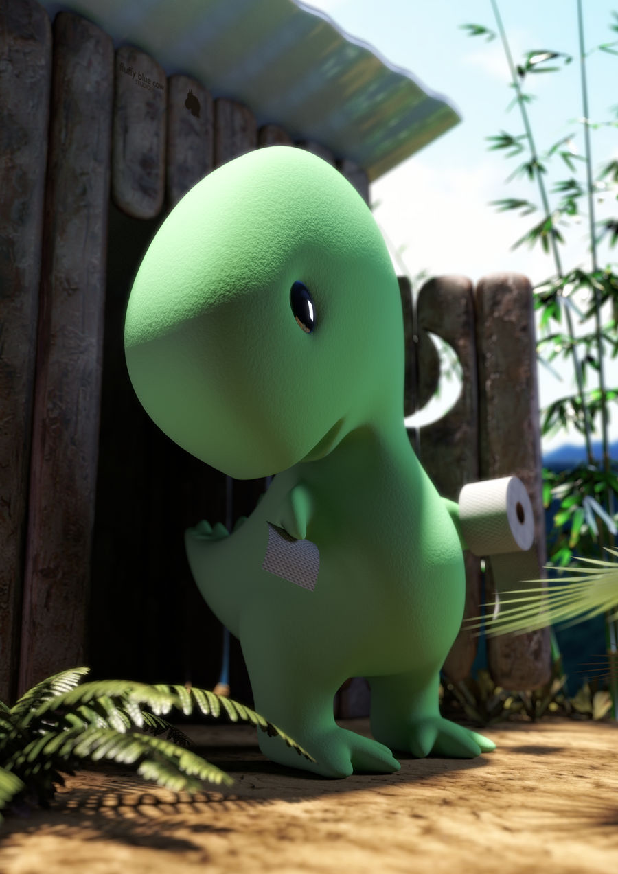 Toilet Trouble Rex Print Edition