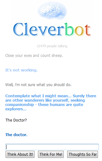 Cleverbot is a whovian