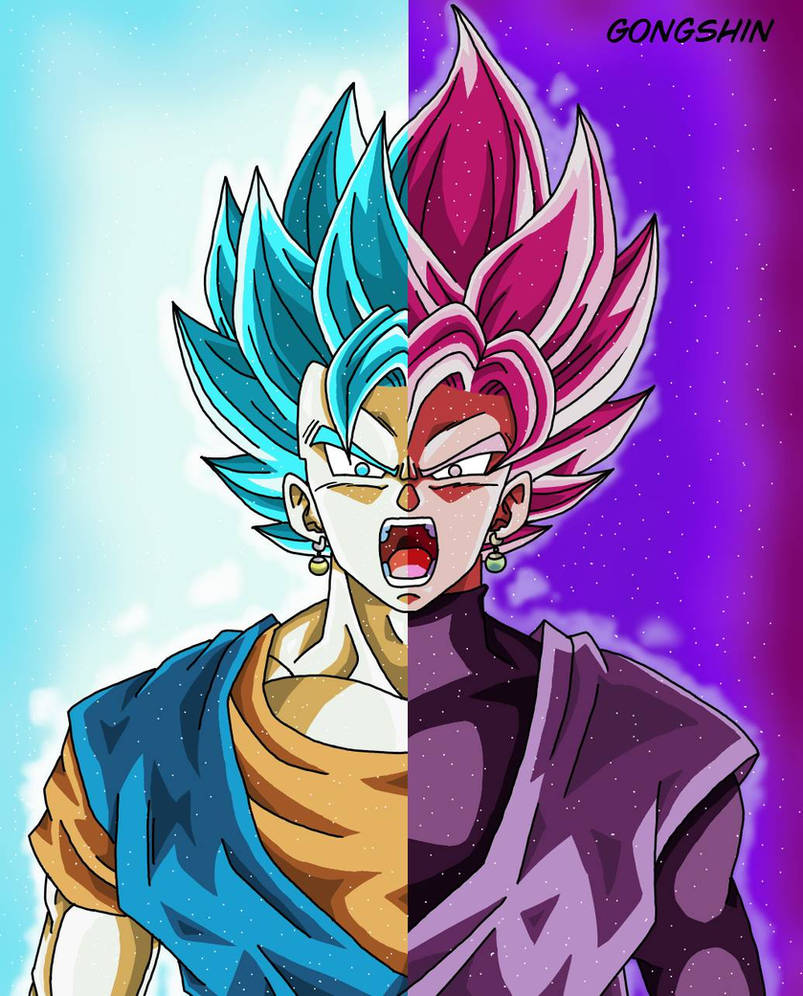 Vegito Blue vs Goku Black Rose by nasamhero on DeviantArt