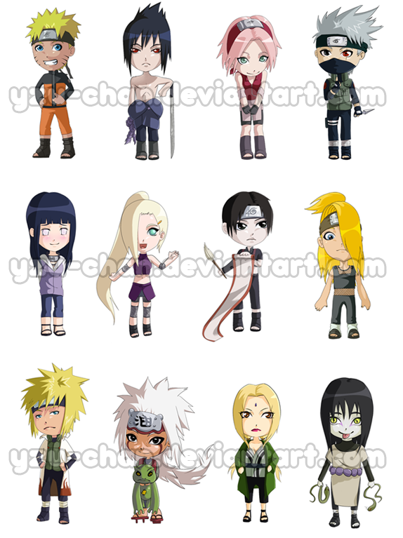 Chibi Naruto Stickers by Yzu-chan on DeviantArt