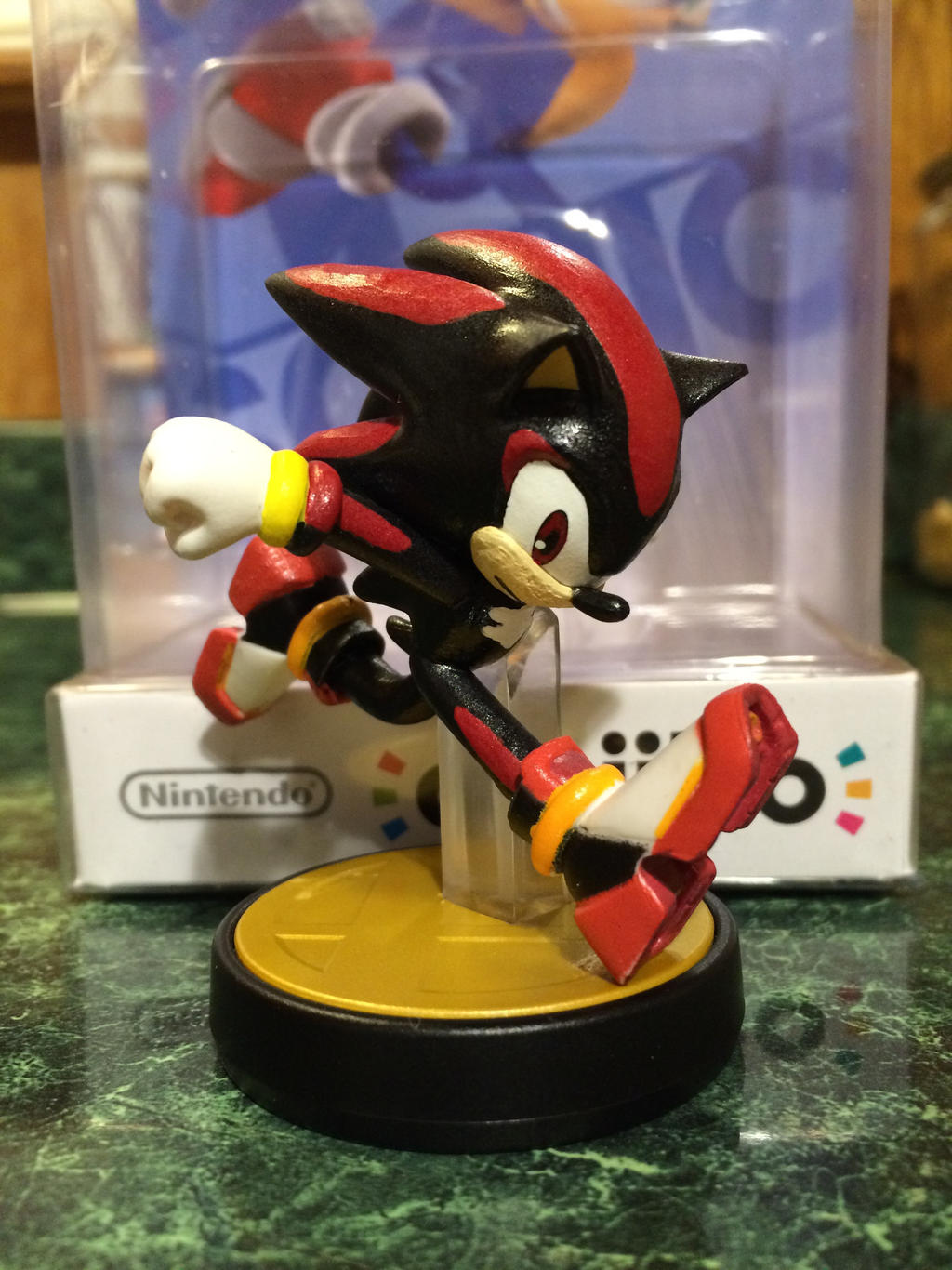 My custom Shadow the Hedgehog amiibo by HyperShadow92 on DeviantArt