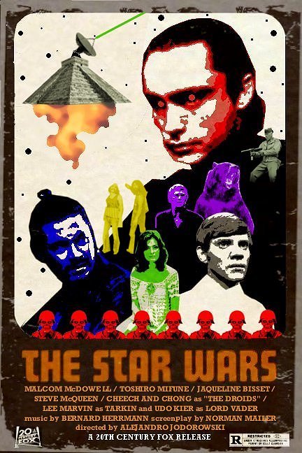 The Star Wars faux poster