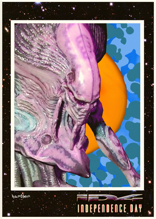 ID4 Independence Day Alien Trading Card