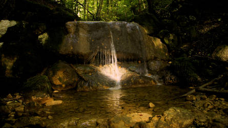 Nice waterfall in the forest