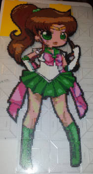 Sailor Jupiter Perler Bead Art