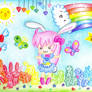 -rainbow bunny wonderworld-