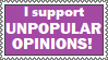 Unpopular Opinions Stamp