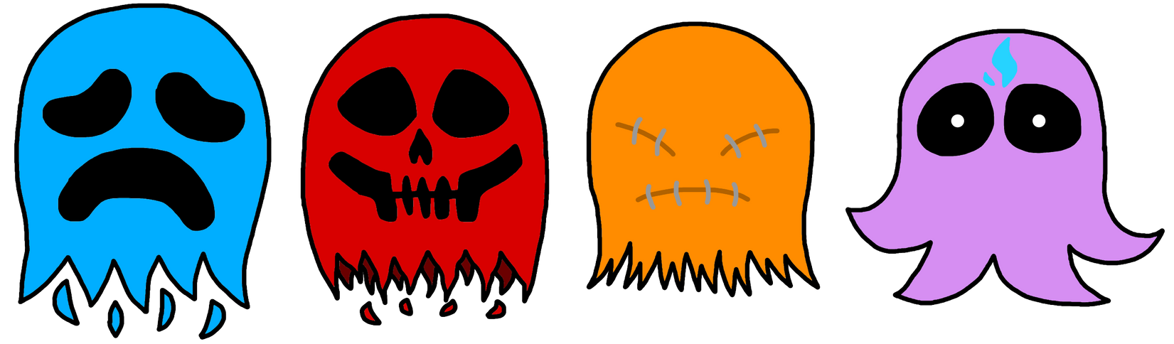 Pac-Man.exe Ghosts by HudicMark219 on DeviantArt