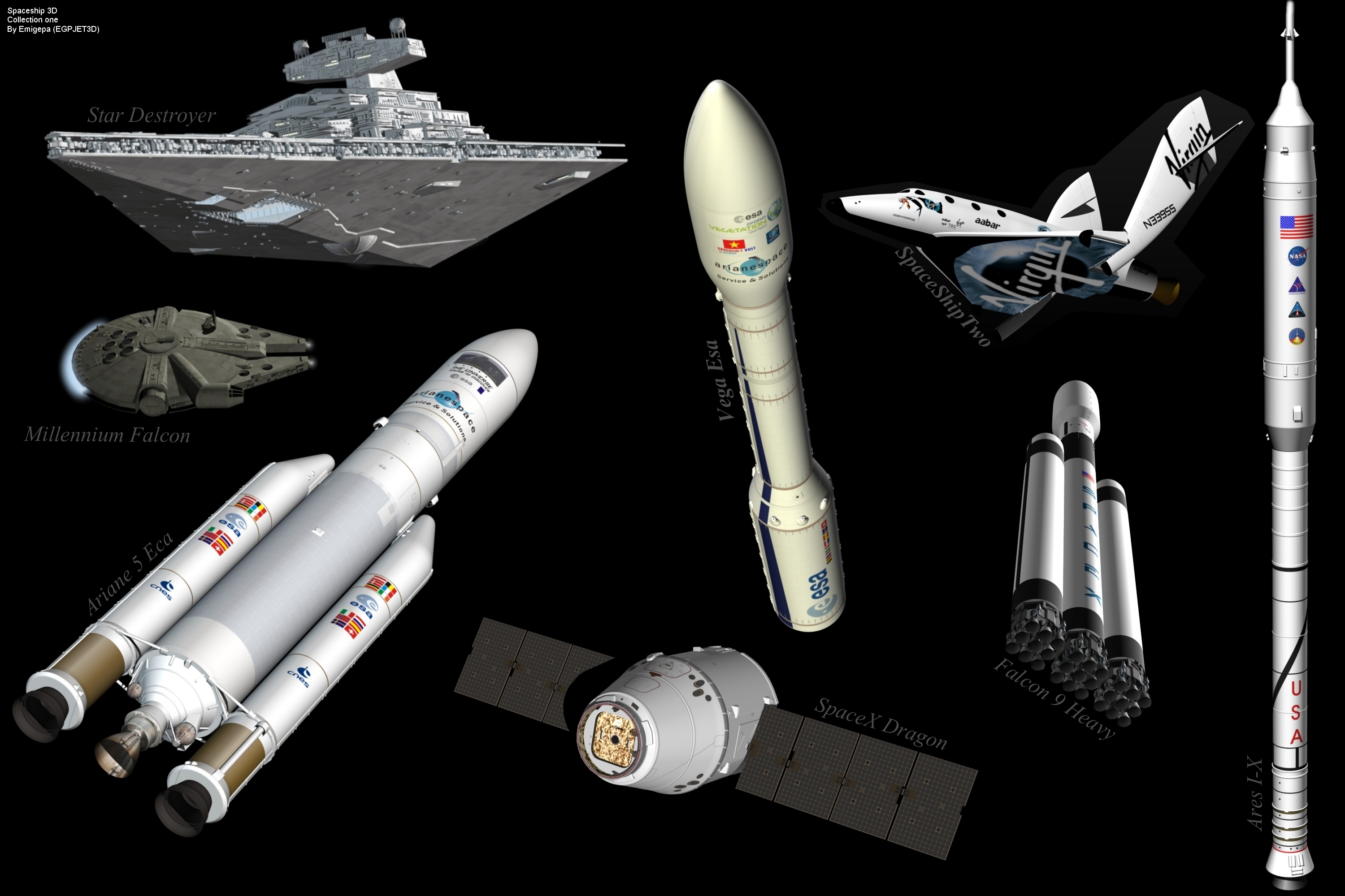 Blender 3D Spaceships models by Emigepa on DeviantArt Blender 3D Spaceships models by Emigepa on DeviantArt
