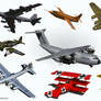 Aircraft 3D collection two.
