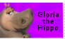 Gloria The Hippo Stamp