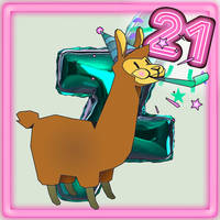 Birthday Llama (Non-Serious Entry to Prompt)