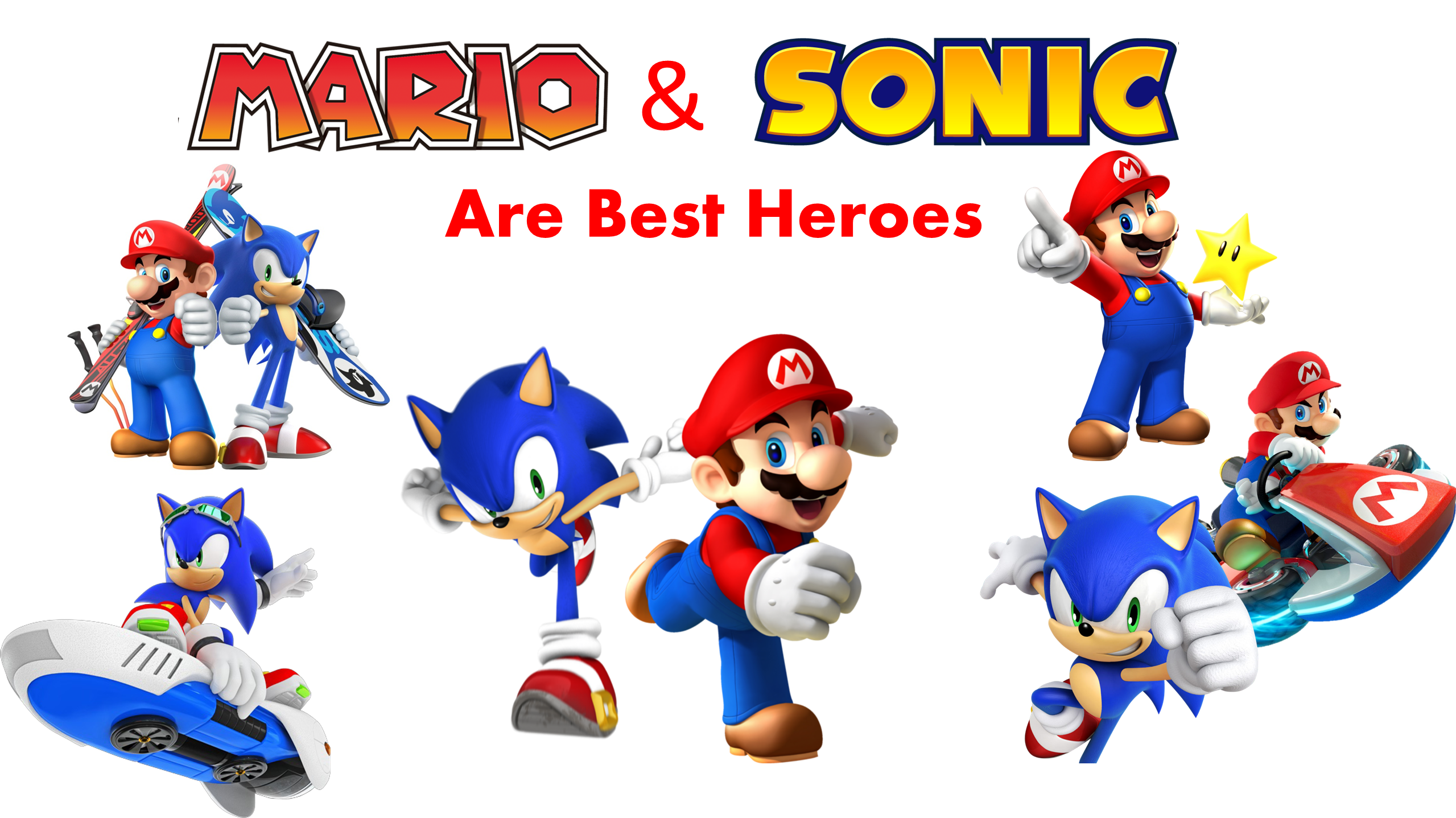 Mario and Sonic are Best Heroes