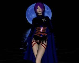 Raven in 3D by DungeonQueen