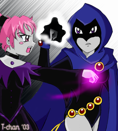 Raven and Jinx Fighting