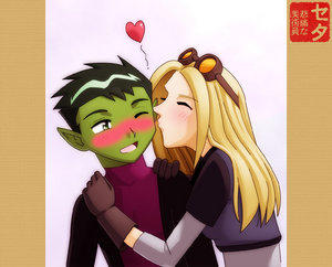 Beast Boy_Terra kiss -- Final