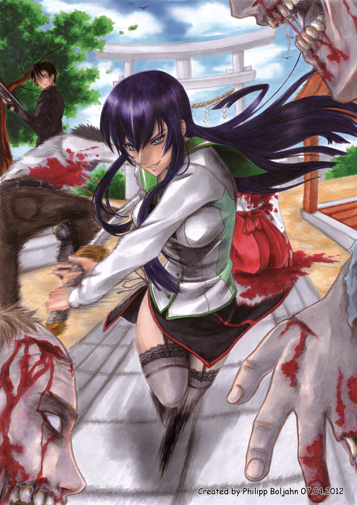 Saeko Busujima - Highschool of the dead wallpaper by UR-31 on DeviantArt