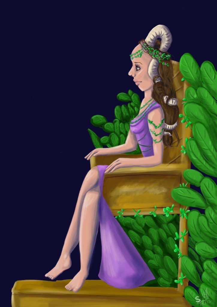 Horned Queen by SarahMHart on DeviantArt Horned Queen by SarahMHart on DeviantArt