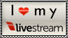 I love my livestream - stamp by OneFreeInternet