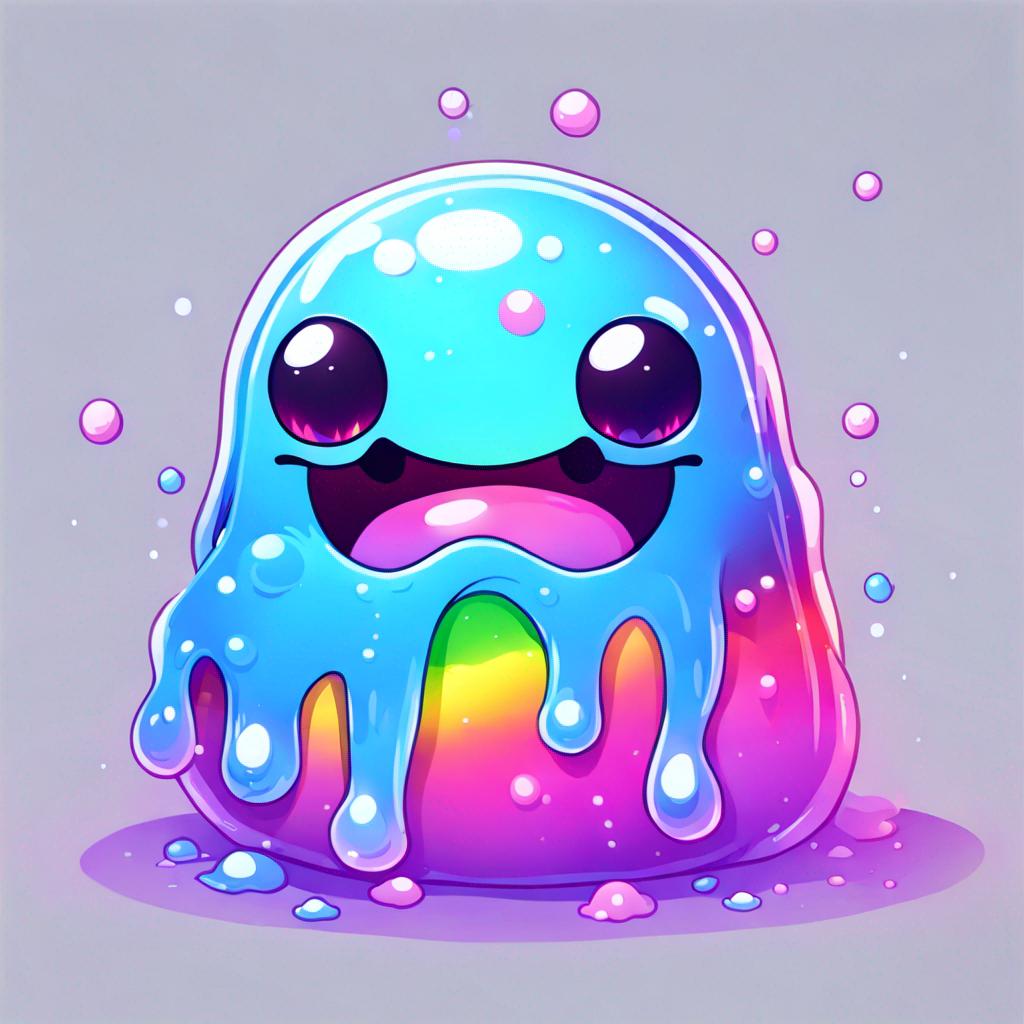 Basic Slime Creature A Rainbow Slime Creature by starrieclipse on DeviantArt