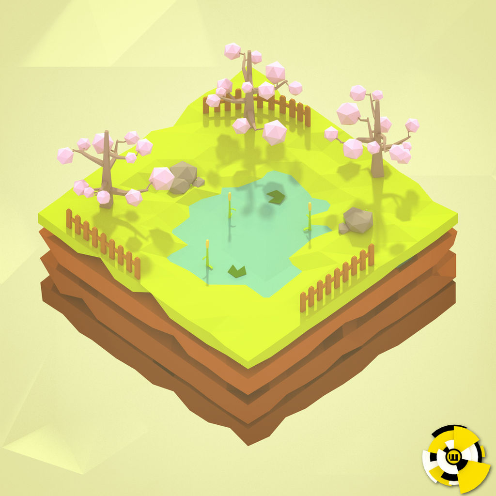 Spring Low Poly Low Poly Isometric World | Spring by TheWaspArtz on DeviantArt