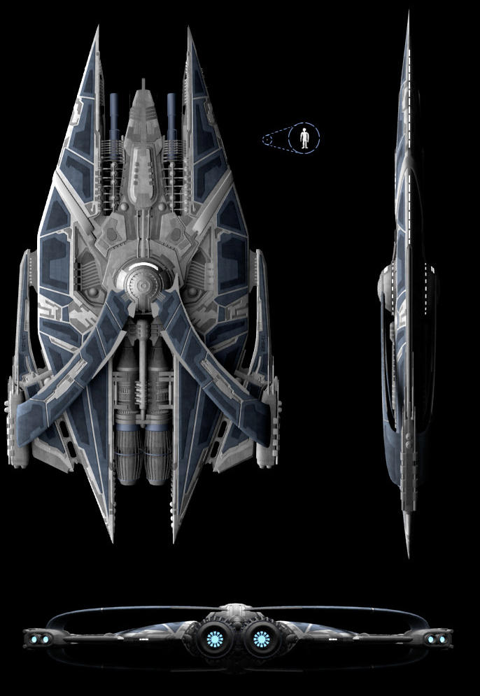 Ortho - Large Space Warship by zzombat on deviantART