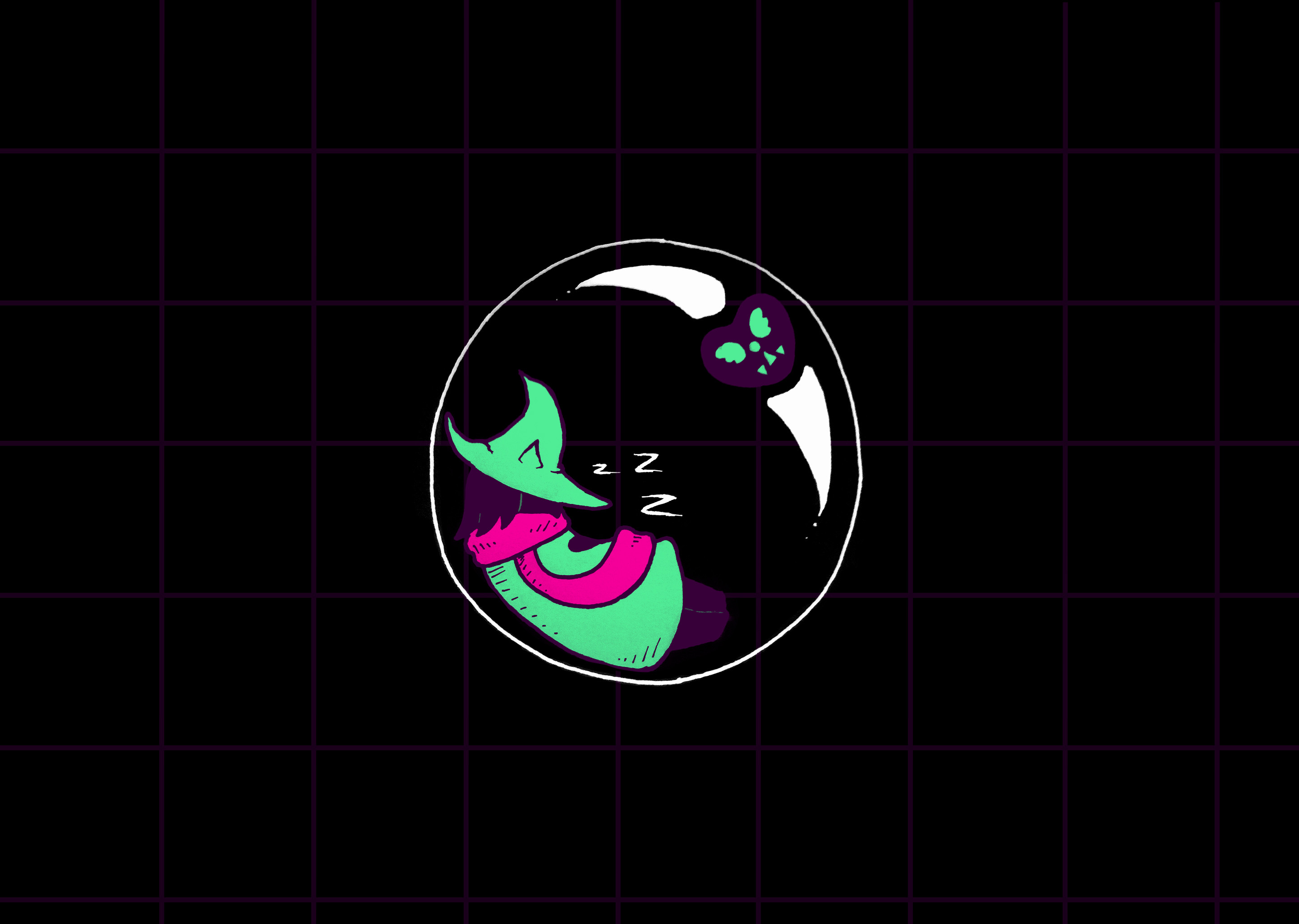 Ralsei in a Bubble
